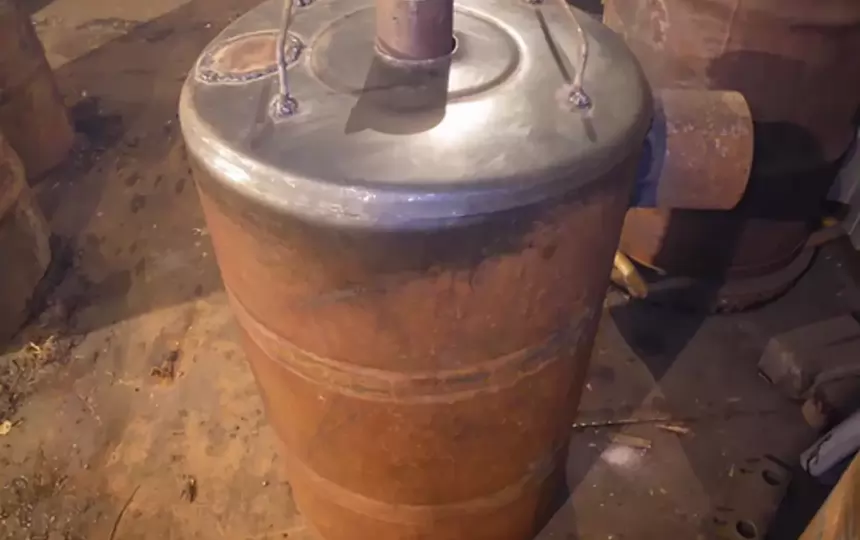 Самодельная буржуйка